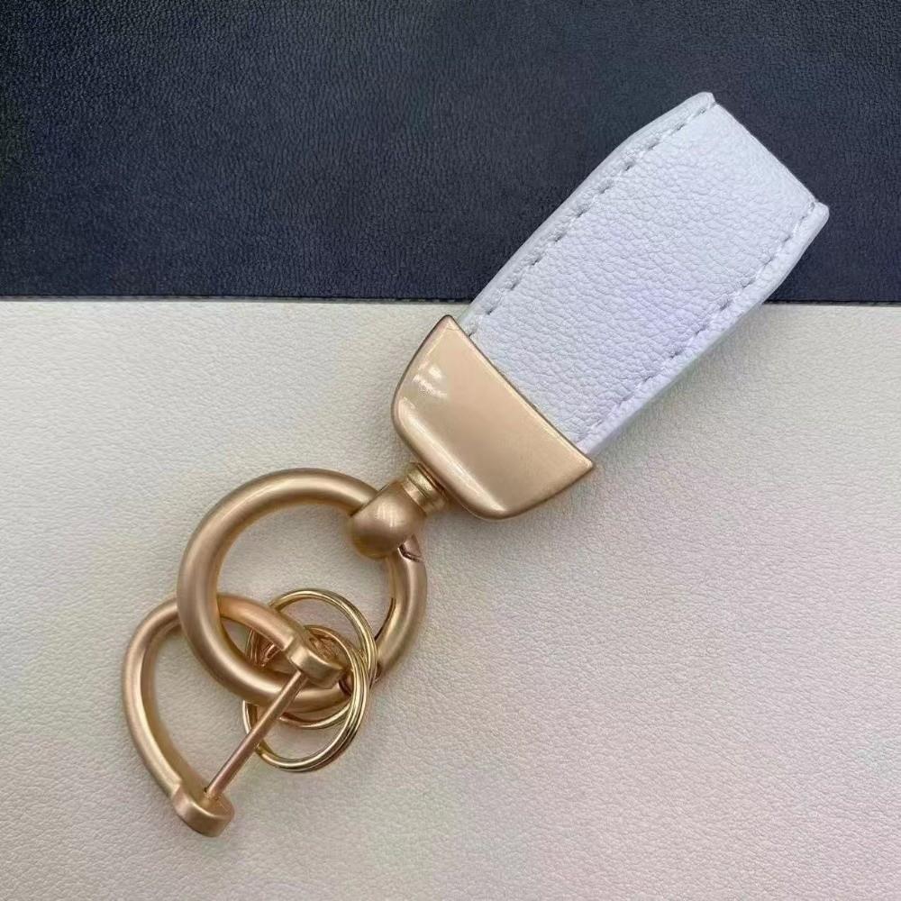 Key Holder Leather Car Keyring Key Anti-lost Car Key Pendant Small Gift