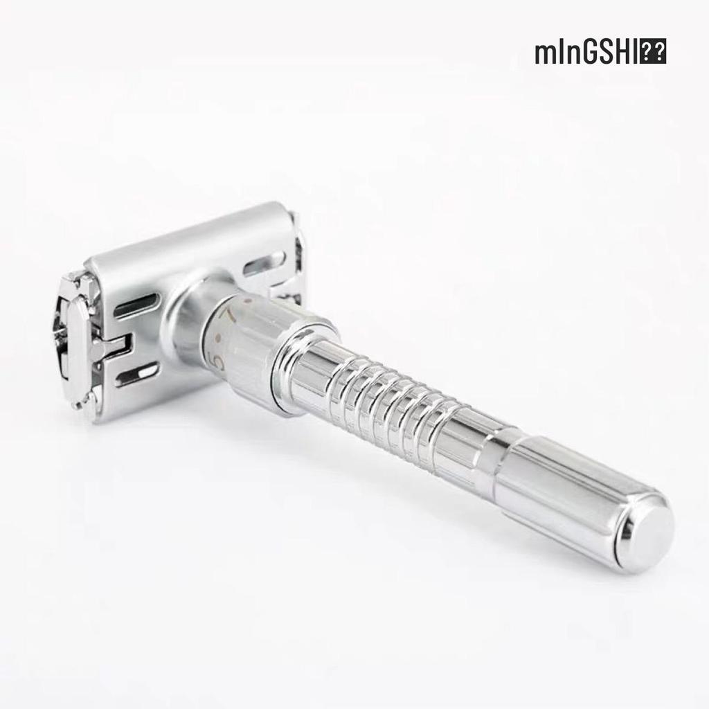 Famous Brand Men's Manual Razor: Upgraded 9-Speed Adjustable, Washable, Double-Sided Blade