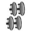 4 Pcs Wheel Center Hub Cap 65mm OD 48mm ID Stylish Universal Fit Easy To Install Wheel Tyre Center Cover Black