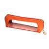 Three-dimensional Casual Transparent PU Pencil Case Casual Window Leather Pencil Case Transparent Stationery Bag