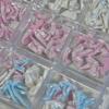 48/72Pcs Nail Satin Light Nail Charms Bowknot Jewelry Soft Carved Resin Bow Tie Nail Art Decoration Ribbon Bow  Diy