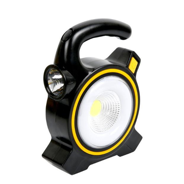 Solar Outdoor LED Portable Lantern Tent Light COB Work Lamp Solar Emergency Spotlight Rechargeable Floodlight for Hiking Camping Light