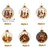 Acrylic Light-Up Christmas Ball Ornament Transparent LED Christmas Tree Globe Decor  New Year