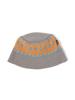 Beams Men's Jacquard Knit Bucket Hat, Grey Free