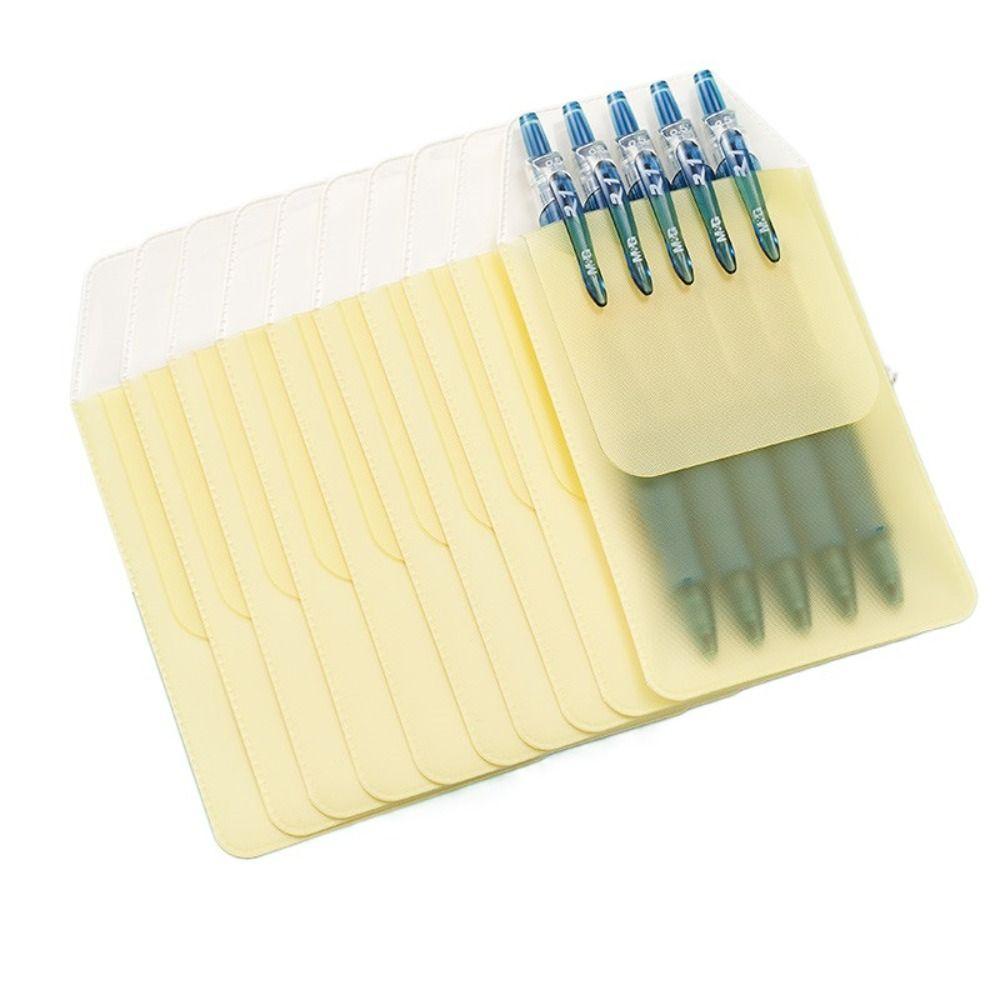 

10 шт./набор многоцветный пенал из ПВХ устойчивый к чернилам вставка для ручки карман для медсестры ручка для доктора Yellow