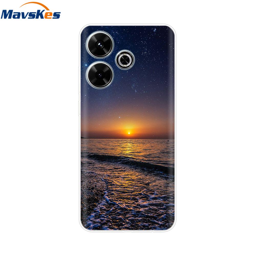 Case for Xiaomi Poco M6 4G Capa For Funda de teléfono Redmi 13 4G Back Cover For Etui Xiaomi Redmi 13 PocoM6 4G Phone Coque Para