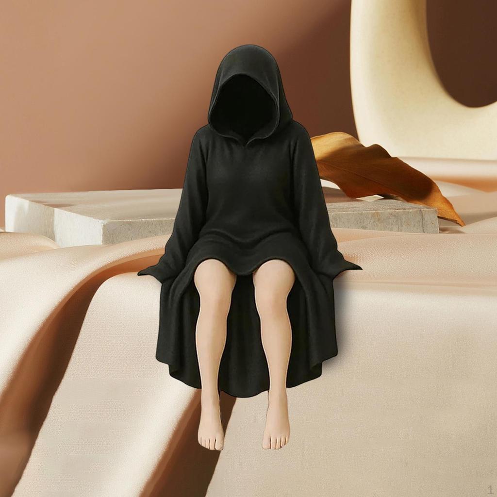 Gothic Garden Sculpture for Bookshelf Halloween Decor