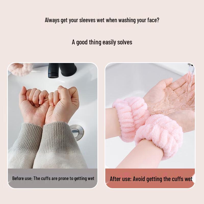 Absorbent Face Washing Wristbands