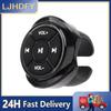 Wireless Media Bluetooth-compatible Button Remote Controller Car Motorcycle Steering Wheel MP3 Music Play For IOS Android Tablet