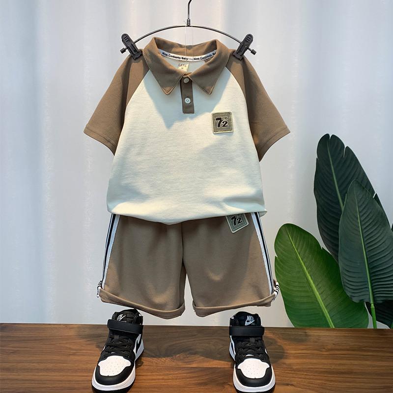 Stylish Summer Polo Set For Boys With Short Sleeves And Soft Cotton Fabric Perfect For Ages 3 To 8
