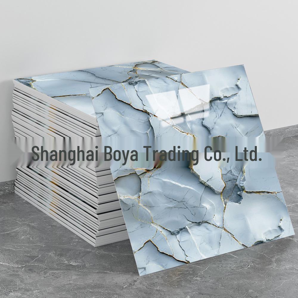 30x30 Self-Adhesive Imitation Marble and Aluminum Wall Tile Sticker