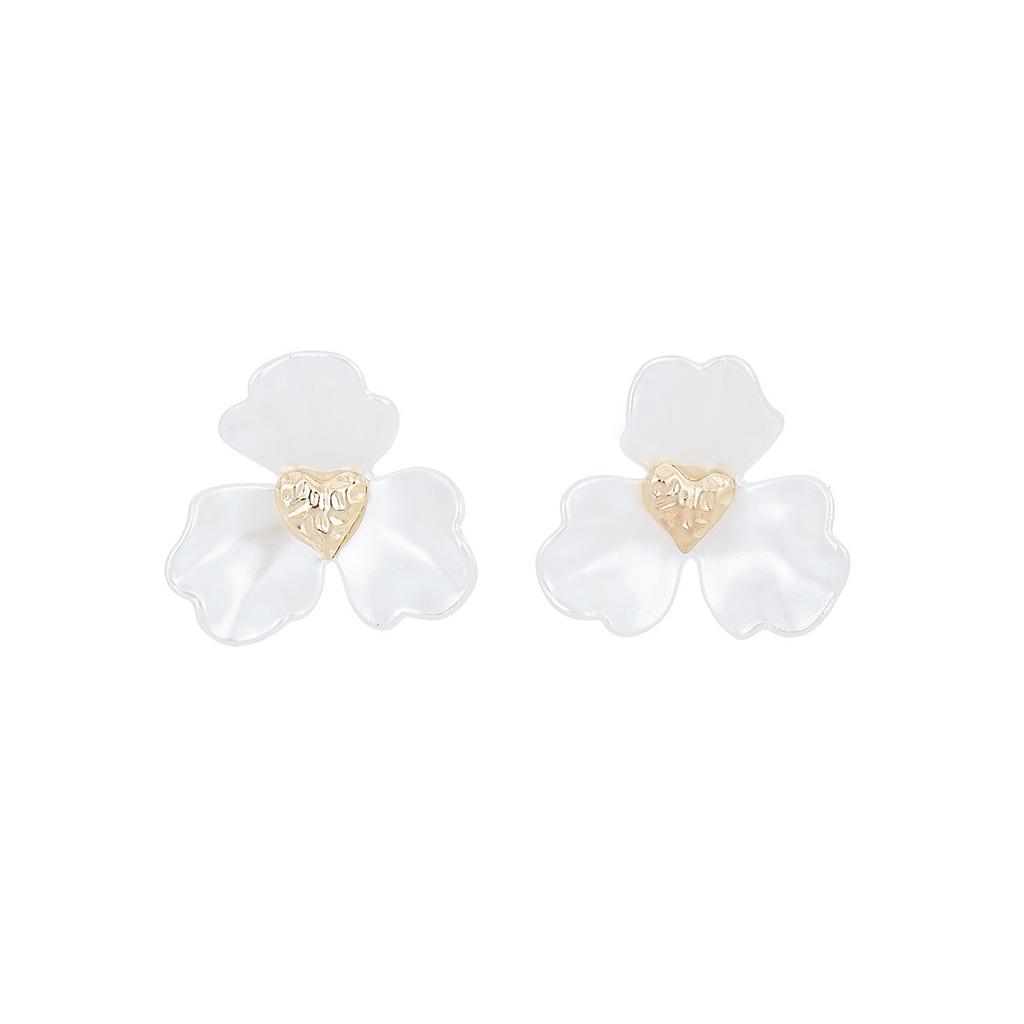 European and American Jewelry, Pink Sweet Earrings, Flower Water Droplets, Fashion Temperament, Small, Fresh and High-end Stud Earrings, Women