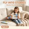 Iwood Children's Building Blocks Model Helicopter for Boys and Girls/3-6 Ages Wooden Children's Day Birthday Gift Toys