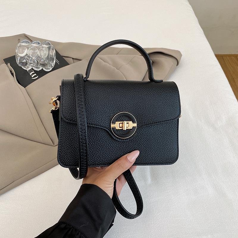 Stylish Simple Fashion Casual Portable Small Square Bag Women's 2025 Autumn New Trend Commuter Messenger Shoulder Bag