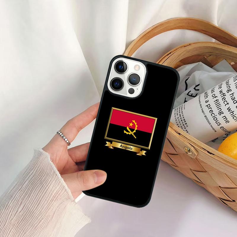 Angola Flag Phone Case For iPhone 17 Air 16 15 14 11 12 13 Pro  MAX Plus coque Cover Shell