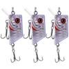 3PCS Unique Square Shape Mini Lure Artificial Simulation Lifelike Bait Fishing Tackle2#