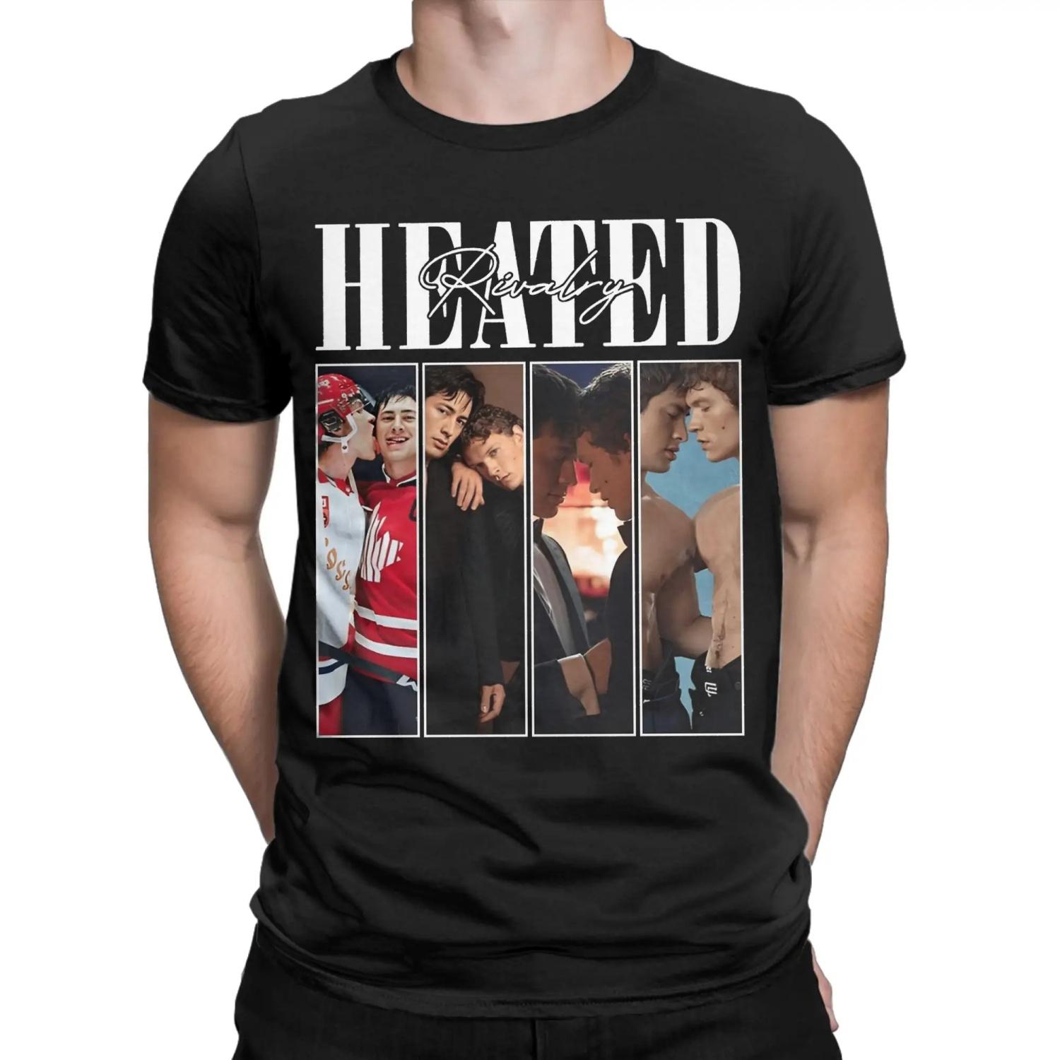 

Men Hockey Heated Rivalry Ilya And Shane T Shirt Pure Cotton Clothing Fashion Short Sleeve Crewneck Tees Gift Idea T-Shirts XXXXXL чорний