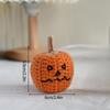 Crochet Pumpkin Ornament Halloween Decoration 2025 Office Desk Accessorie Room Desktop Decor Funny Crochet Crafts
