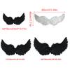Angel Wings Feather Wings with Elastic Straps Adjustable Halloween Costume Wings for Women Girls Cosplay Fairy Wings