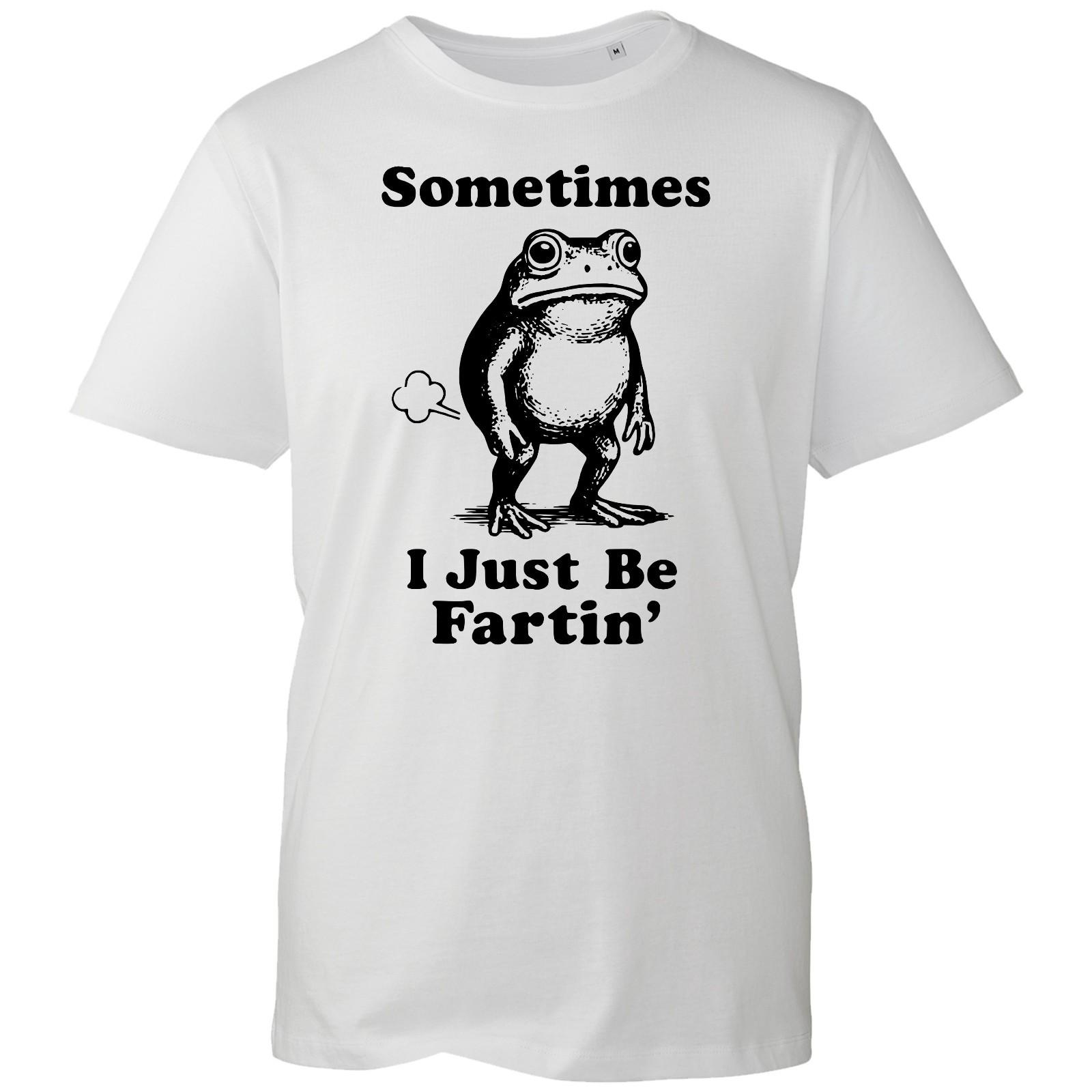 Sometimes I Just Be Farting T-Shirt Funny Vintage Frog Graphic Top Unisex Tee XXL