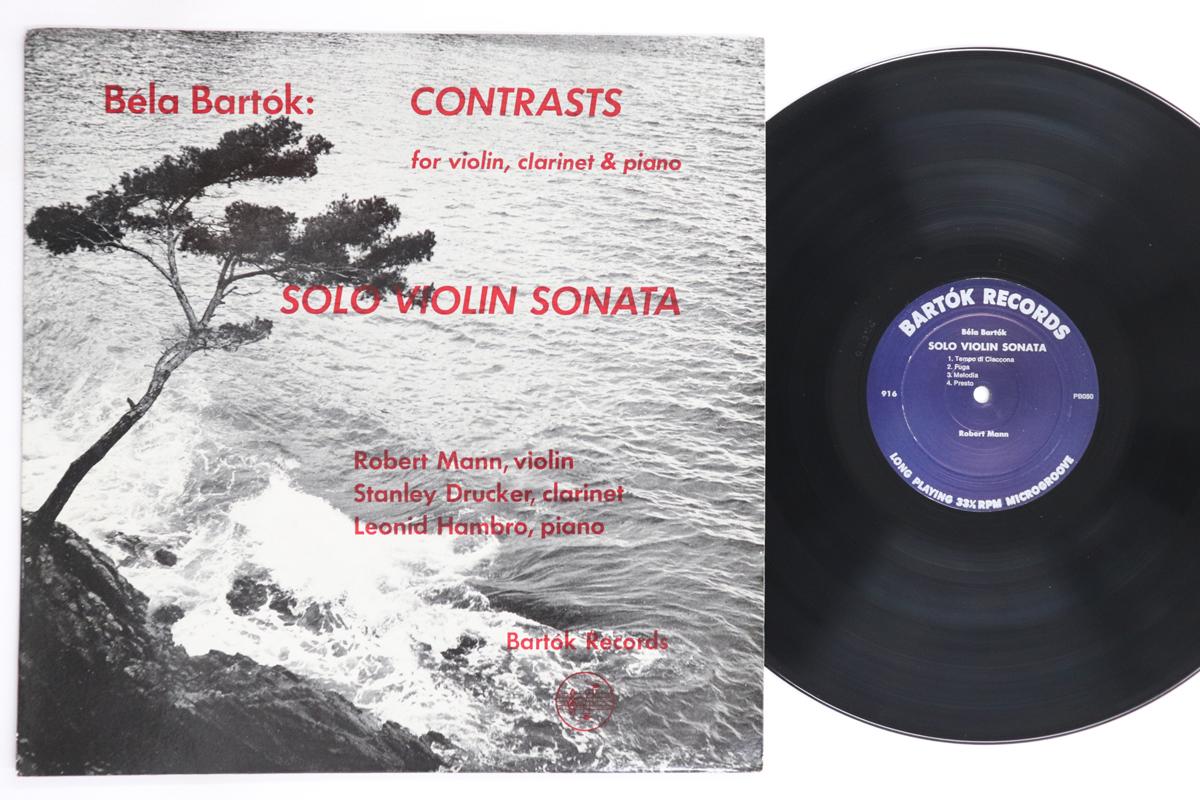 

LP Record ROBERT MANN, STANLEY DRUCKER, LEONI - Bartok Contrasts For Violin Clarine 916 BARTOK RECORDS 1953 US Classical Used