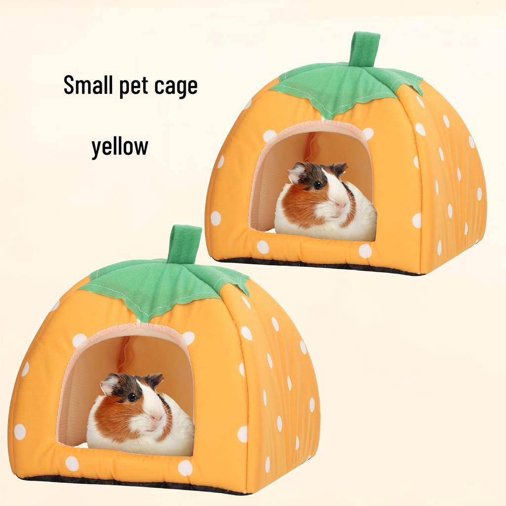 Washable Small Pet Strawberry Nest for Parrots, Guinea Pigs, and Hamsters