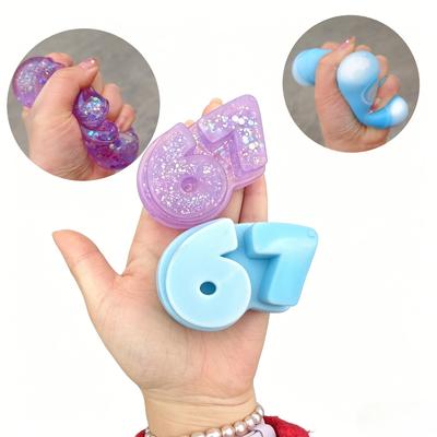 Squishy Six Seven Maltose Fidgeting Plaything Squishy Gentle Rising Buzzwords Of The Hit 67 Series Press Toy Decompression Toy X-Mas Gift