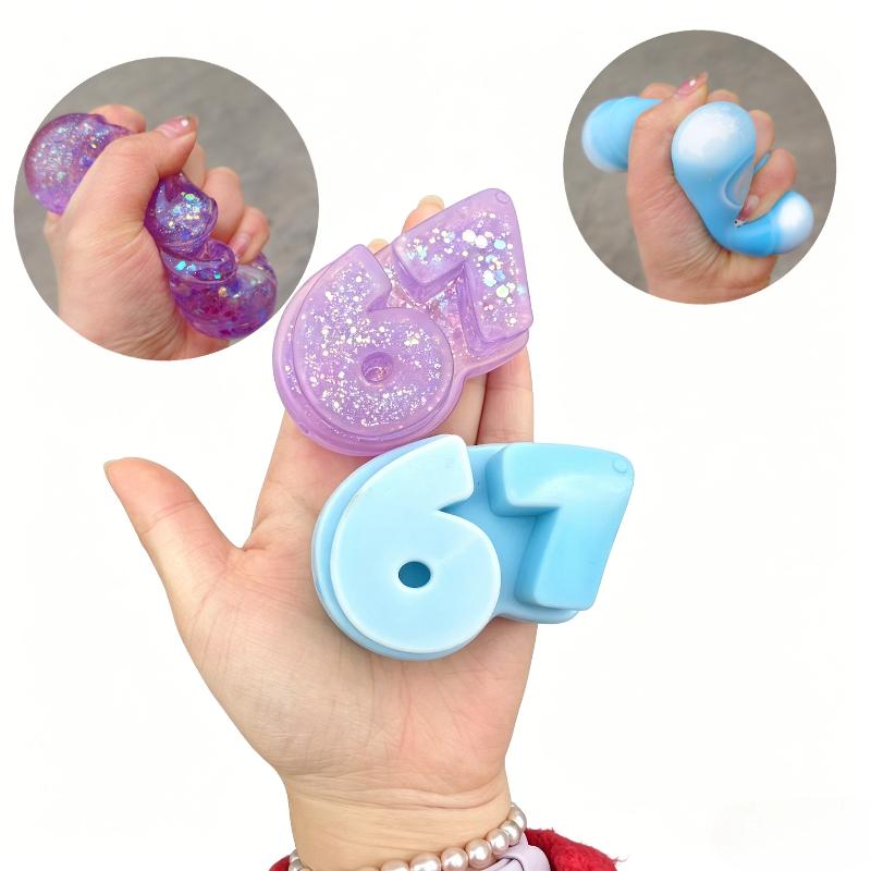 Bai Fen Bai Toys Squishy Six Seven Maltose Fidget Toy Squishy Slow Rising Buzzwords Of The Hit 67 Series Squeeze Toy Decompression Toy X-Mas Gift