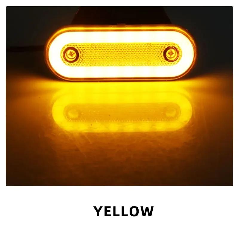 1Pcs Trucks LED Side Lights 24V Marker Lamp Trailer Van Bus Camper Caravan Front Rear Clearance Indicator Lights Universal