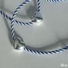 Murmur [925silver]Color Rope Heart Bracelet