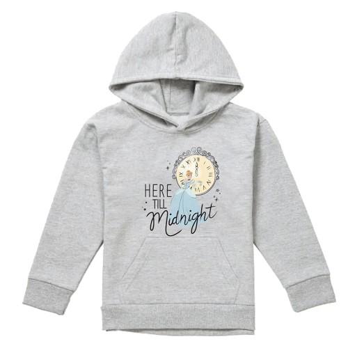 Cinderella Childrens/Kids Here Till Midnight Heather New Years Eve Hoodie
