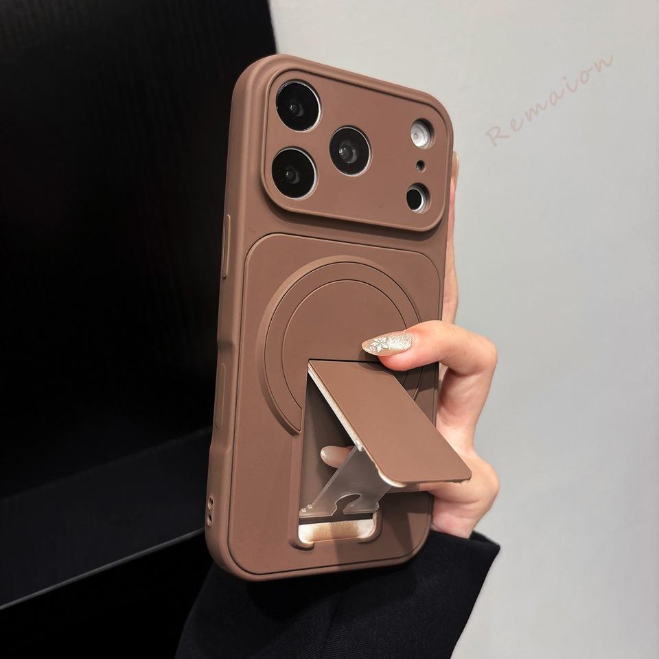 Official Magnetic Stand Phone Case For For Iphone 17 11 12 13 14 1 16 17 Pro Max Liquid Shockproof Protector Cover