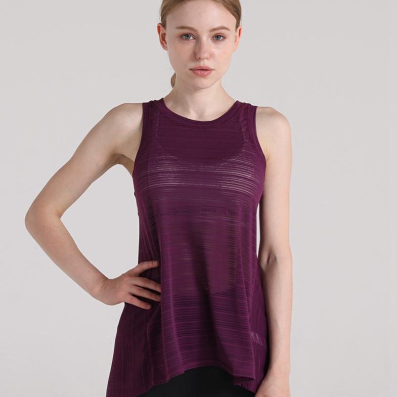 

Летняя полая футболка для йоги, фитнес-жилет, женская быстросохнущая дышащая блузка для бега, свободный тонкий топ