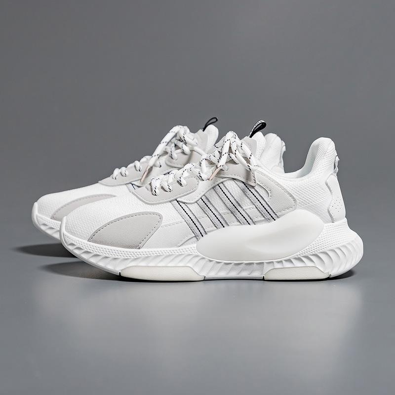 

Мода 2025 Весна Новые Спортивные Туфли для Женщин Мужчин Обувь Мода Шнуровка Ретро Повседневные Кроссовки Ретро Пара Платформа Сетка Беговые Кроссовки 44 белый