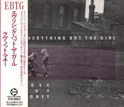 CD EVERYTHING BUT THE GIRL  Love Not Money TFCK88822 Toys Factory 1991 Japan Dance  Electronica Used