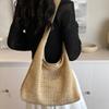 Retro Woven Straw Bag Summer New Large Capacity Shoulder Armpit Bag Vacation Wind Beach Bag Woven Straw Tote Bag for Women