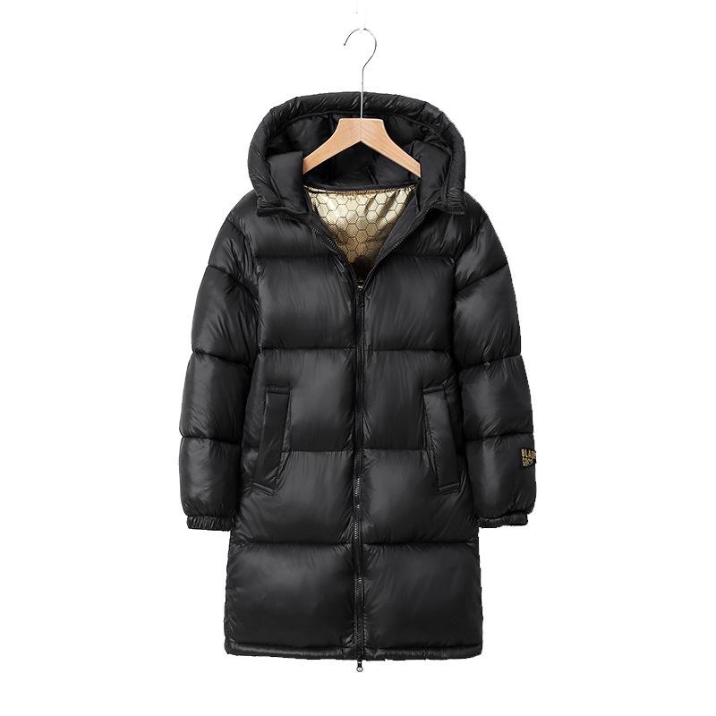 836 New Children s Graphene Heated Mid-length Cotton Jacket Outerwear 110 чёрный