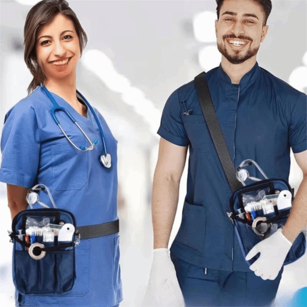 Adjustable Strap Nurse Crossbody Bag Multi Pocket Nurse Waist Pouch Nurse Hip Bag  Nursing Student