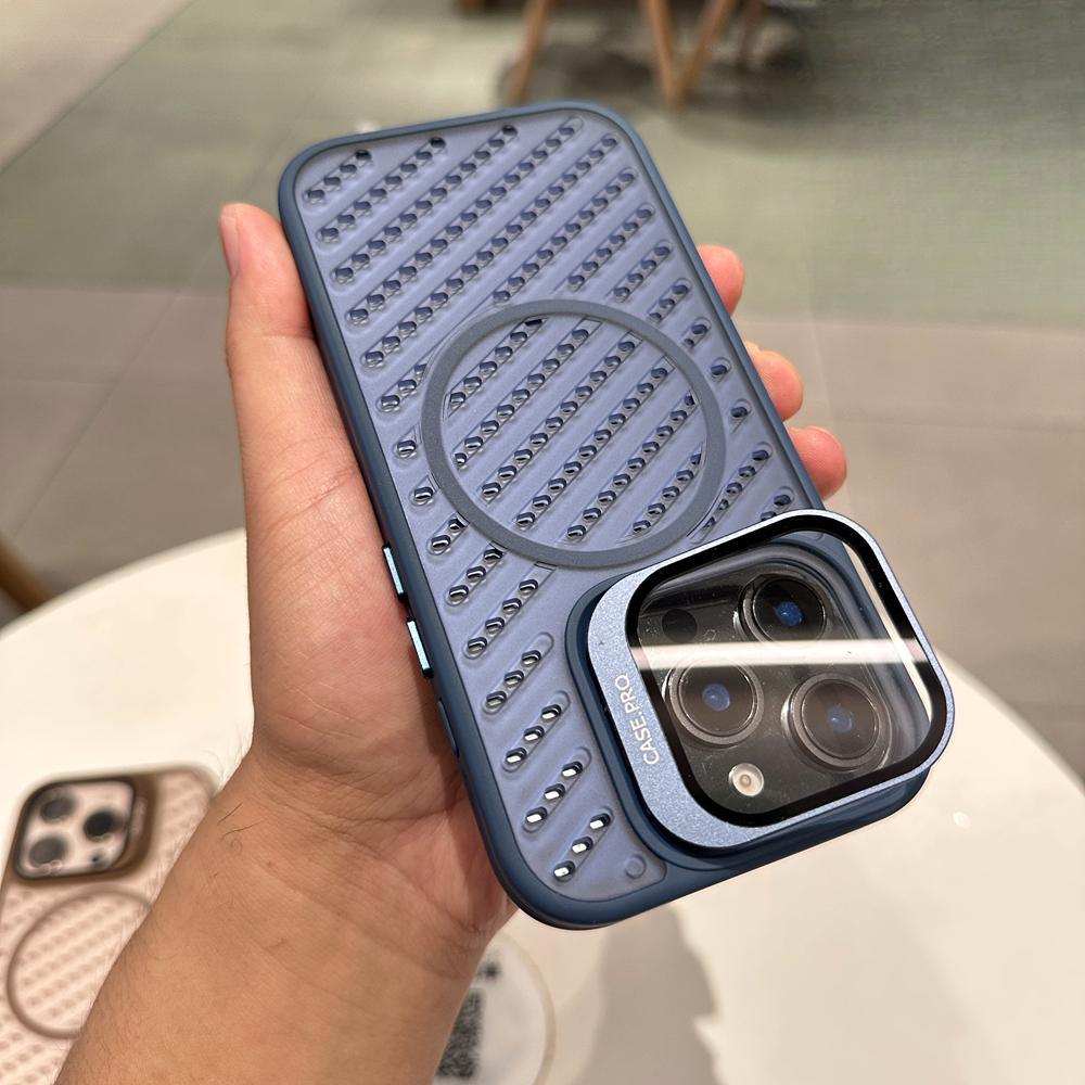 

iPhone 17 Air Cellular Heat Dissipation Case with Apple 16Pro Max Lens Stand and Drop-Proof Protection 12 PRO