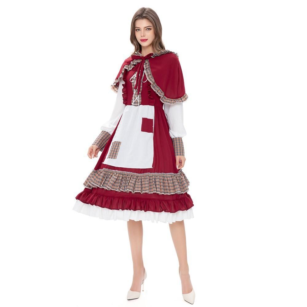 Charming Adult Cosplay Little Red Riding Hood Costume For Halloween Parties And Events