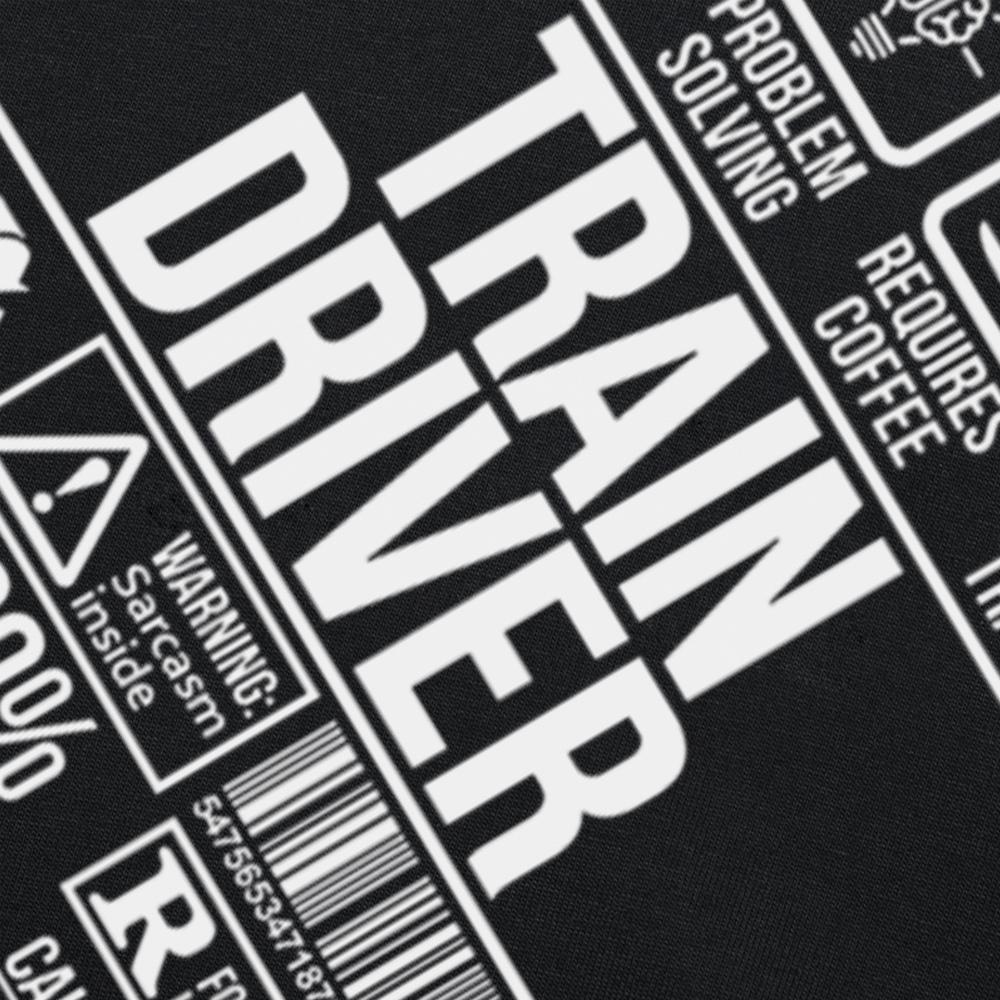 Funny Train Driver Job Profession T Shirts Graphic Cotton Streetwear Short Sleeve O-Neck Harajuku Hip Hop T-shirt Mens Clothing