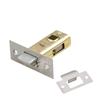 Brass Door Latch Polished Brass Tubular Latch Radius Shaped Tubular Latch Built-in Face Plate Compatible With Backplate