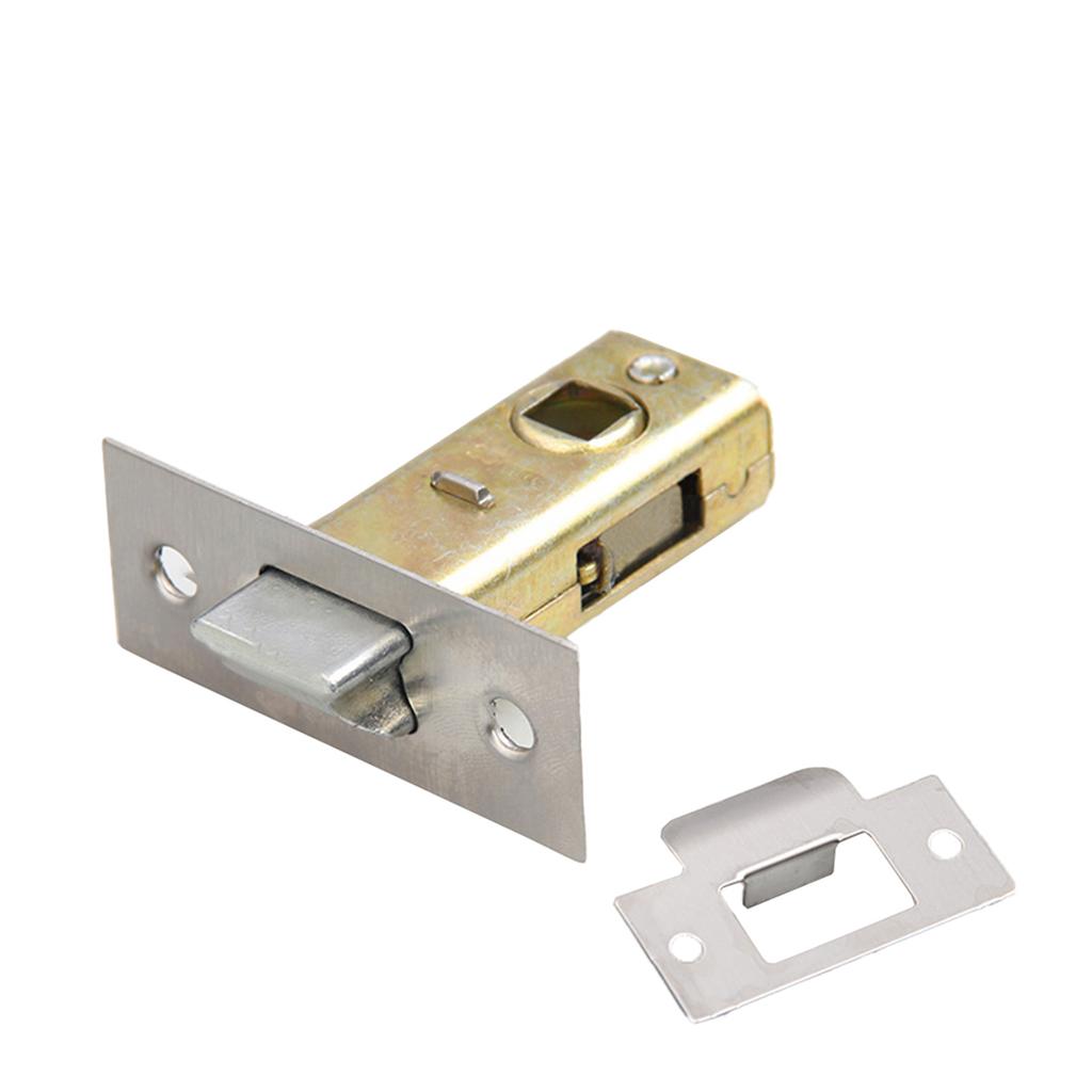 Brass Door Latch Polished Brass Tubular Latch Radius Shaped Tubular Latch Built-in Face Plate Compatible With Backplate