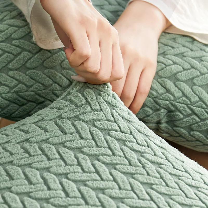 Stretch Jacquard Velvet Sofa Cover All-inclusive Universal Cover Universal Dustproof Anti-cat Scratch Sofa Cover