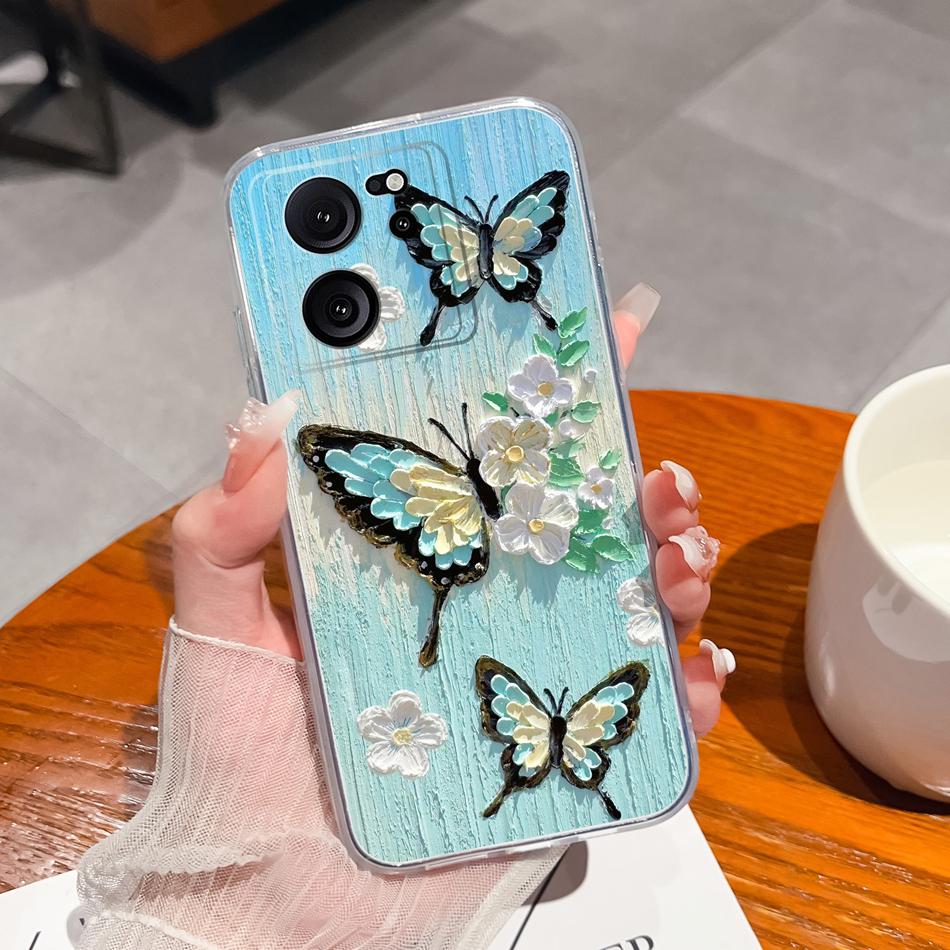 Clear Case For Xiaomi 13T Pro Soft TPU Silicone Cute Cartoon Back Cover For Xiaomi 13 T 13TPro Anti Drop Lightweight Phone Cases
