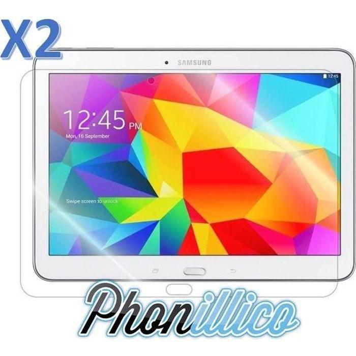 Lot 2 Films de Protection plastique Samsung Tab 4 10.1