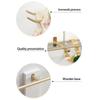 Multi Purpose Hanging Jewelry Storage Rack Wooden Display Shelf For Earrings Rings Chains Bathroom Organization Tool