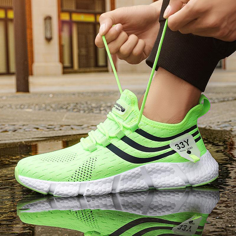 Herrenschuhe Atmungsaktive klassische Laufschuhe für Herren Outdoor Leichte bequeme Mesh-Schuhe Slip-on-WanderschuheTenis Damen