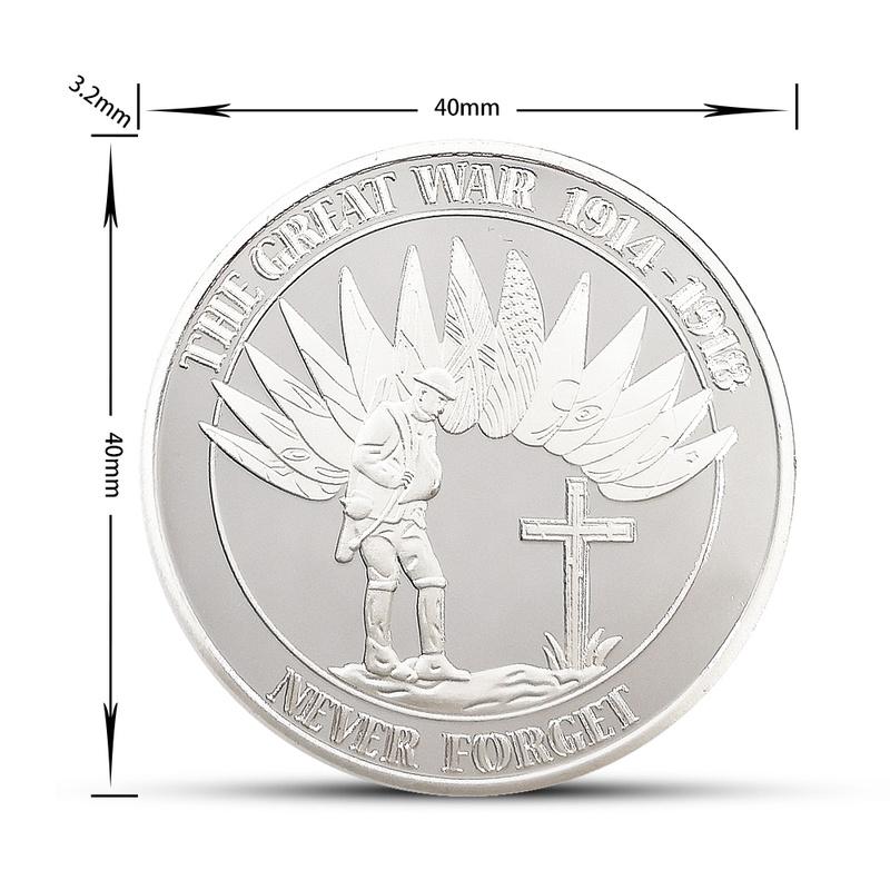 Sieges-Gedenkmünze des Ersten Weltkriegs. Militär-Gedenkmünzen-Sammelmünze