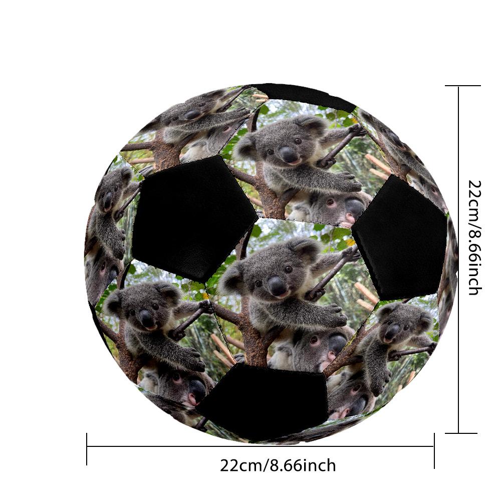 Koala Family Nature Customizable Photos Size 5 Soccer Football Machine Sewn Indoor/Outdoor Universal Football Personalized Soccer Ball